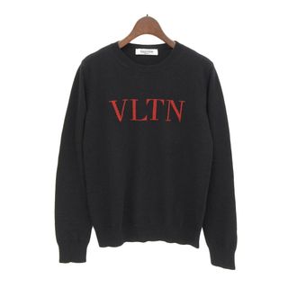 ヴァレンティノ(VALENTINO)のヴァレンティノ VLTN ロゴ ニット SB3KC10546T レディース ブラック VALENTINO 【中古】 【アパレル・小物】(ニット/セーター)