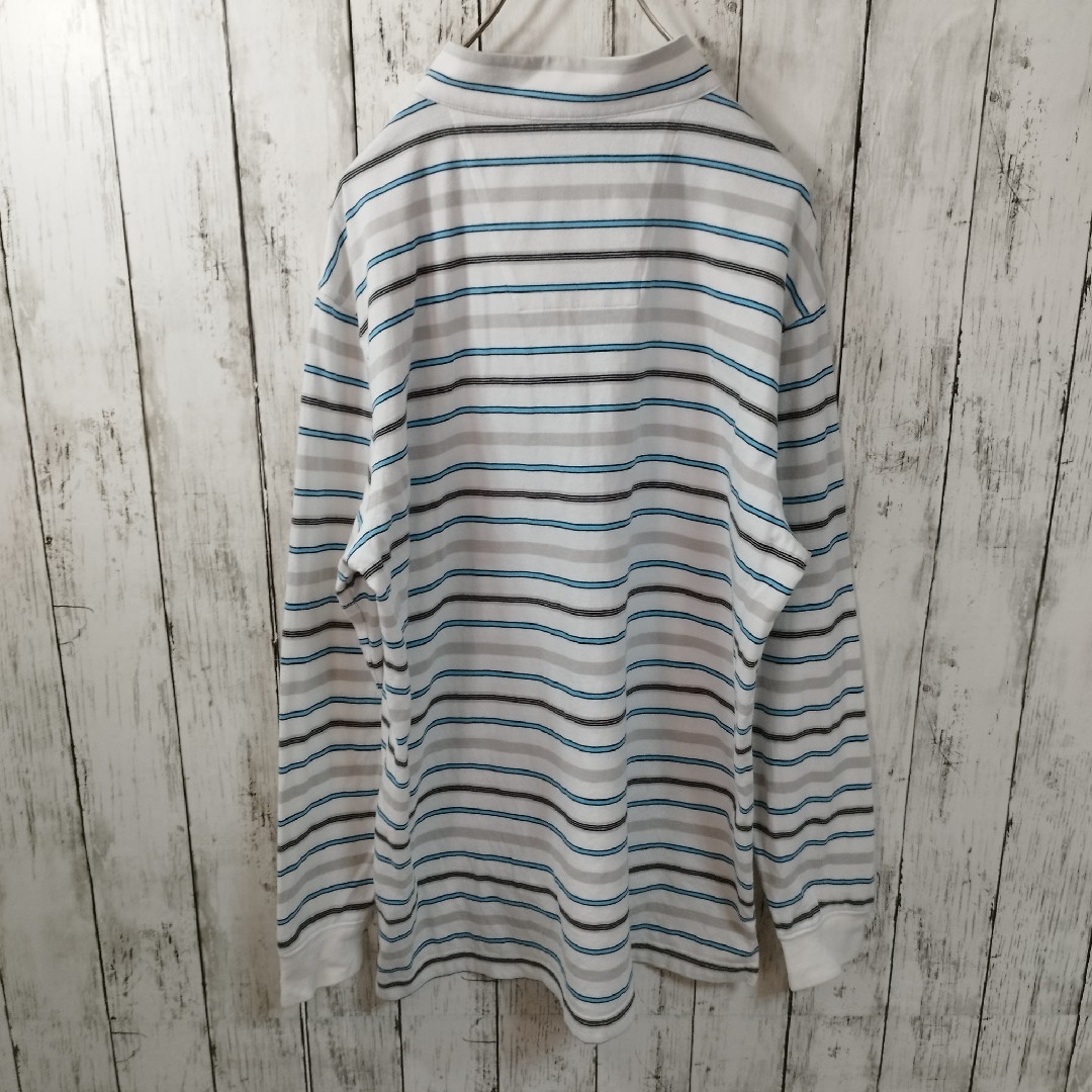 adidas(アディダス)の【adidas GOLF】Striped Half Zip Tee　D80 メンズのトップス(Tシャツ/カットソー(七分/長袖))の商品写真