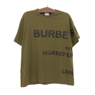 バーバリー(BURBERRY)のバーバリー HARLFORD ハルフォード Tシャツ 8055249 メンズ グリーン BURBERRY [美品] 【中古】 【アパレル・小物】(Tシャツ/カットソー(半袖/袖なし))