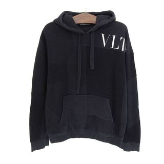 ヴァレンティノ 美品 20SS トレーナー VLTN プリント 国内正規 L 黒56cm着丈