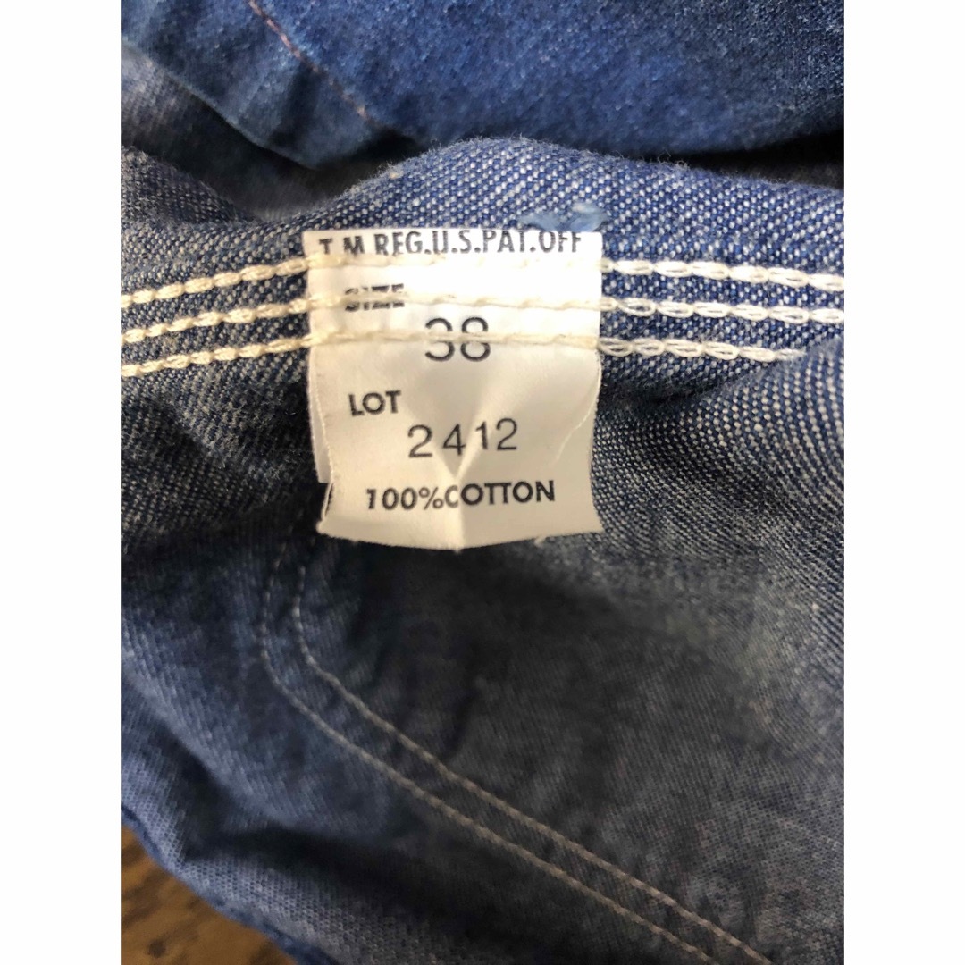 Lee(リー)の極上 50s Lee 91-J ロングL カバーオール 38ユニオンチケット付 メンズのジャケット/アウター(カバーオール)の商品写真