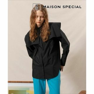 メゾンスペシャル(MAISON SPECIAL)のMAISON SPECIAL スクエアカラー2WAYシャツ 0115(シャツ/ブラウス(長袖/七分))