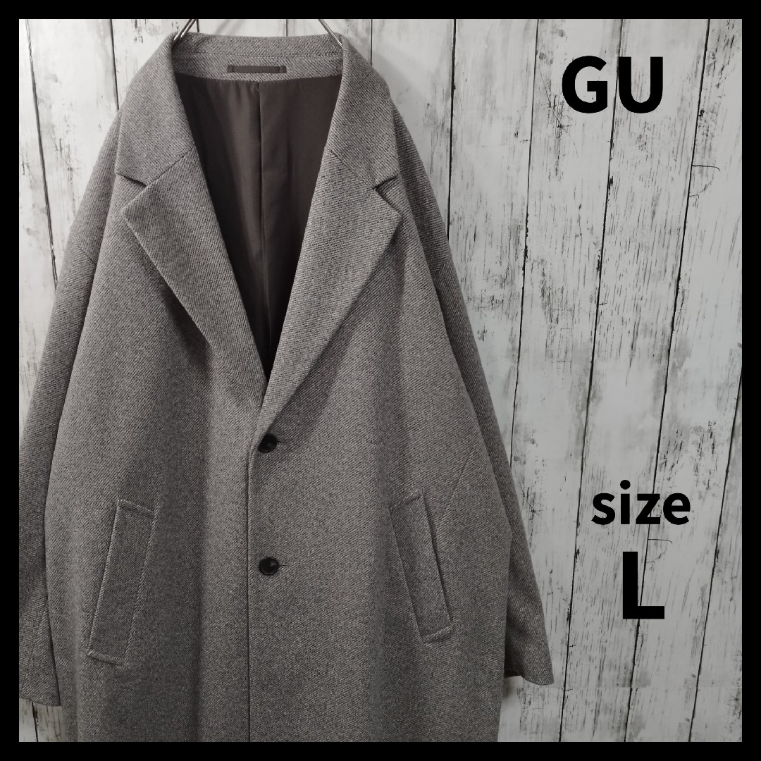 GU(ジーユー)の【GU】バルマカーンコート　美品　2023AW　ロングコート　シングル　春秋冬 メンズのジャケット/アウター(トレンチコート)の商品写真