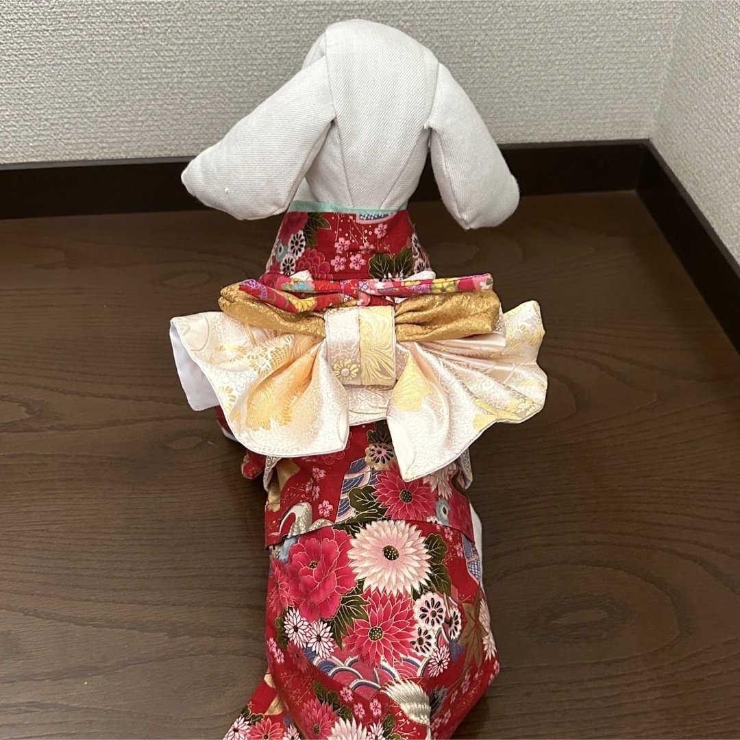 花々様専用 犬服 着物 ハンドメイドのペット(ペット服/アクセサリー)の商品写真