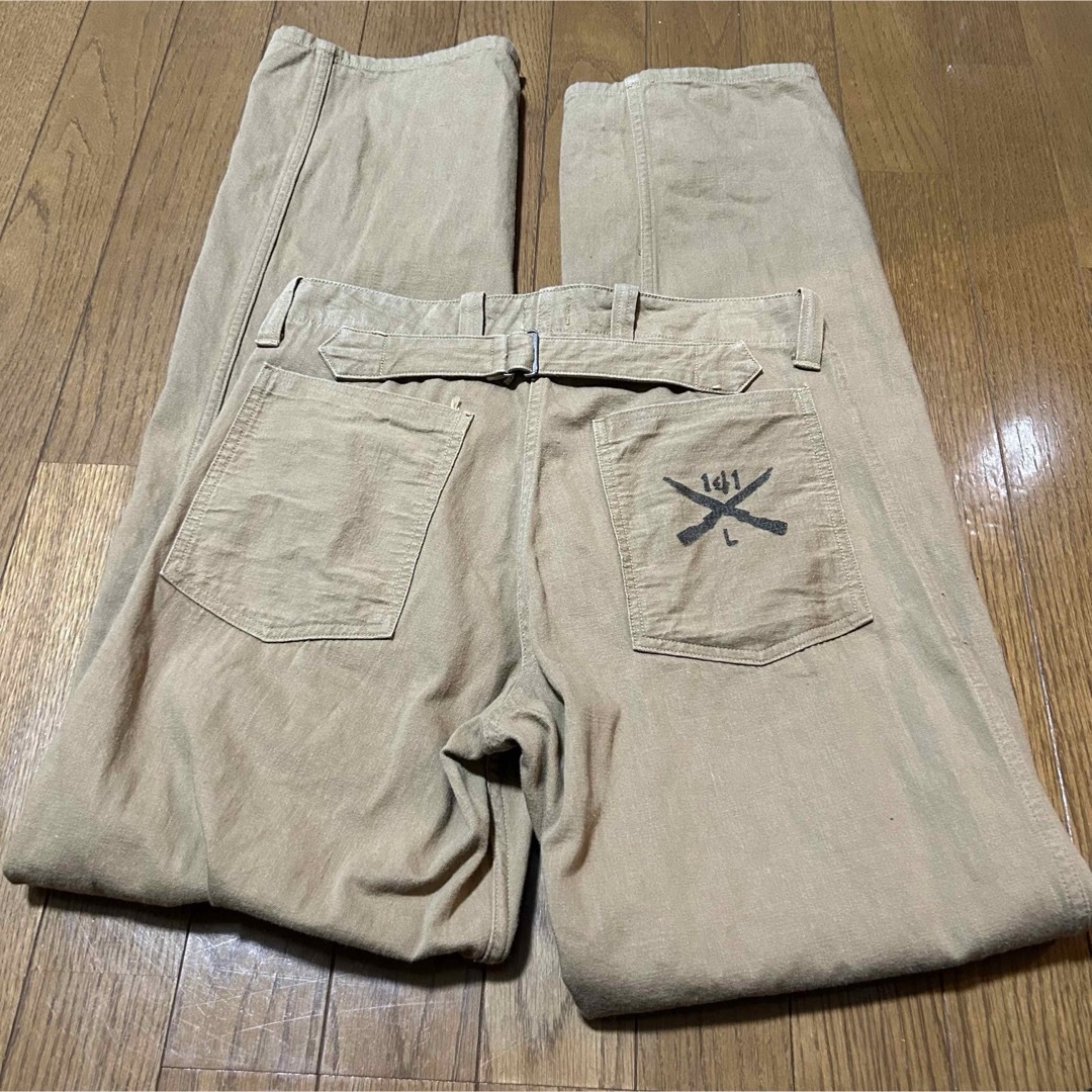 WAREHOUSE(ウエアハウス)のW73-股下80cm！DUCK DIGGER byウエアハウス  シンチバック メンズのパンツ(ワークパンツ/カーゴパンツ)の商品写真