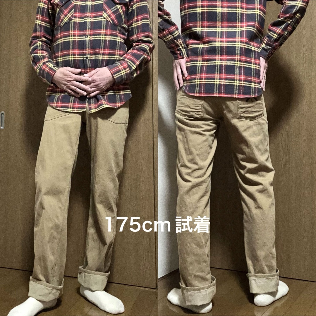 WAREHOUSE(ウエアハウス)のW73-股下80cm！DUCK DIGGER byウエアハウス  シンチバック メンズのパンツ(ワークパンツ/カーゴパンツ)の商品写真