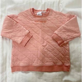 ザラキッズ(ZARA KIDS)のZARA kids オレンジ柔らかいトレーナー(Tシャツ/カットソー)