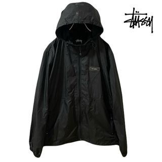 ステューシー(STUSSY)のSTUSSY  SPORT NYLON JACKET フードロゴ(ナイロンジャケット)