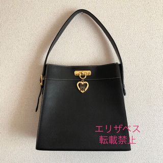 MOSCHINO - MOSCHINO ハート チャーム ハンドバッグ バッグ モスキーノ ...