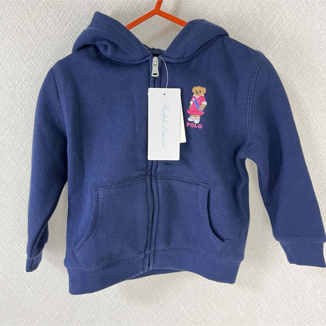 Ralph Lauren(ラルフローレン)の新品未使用　タグ付き　ラルフローレン　裏起毛　パーカー　ポロベア キッズ/ベビー/マタニティのベビー服(~85cm)(トレーナー)の商品写真