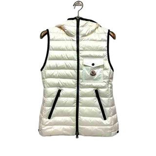 モンクレール(MONCLER)の【中古】MONCLER モンクレール 　 ダウンベスト　ホワイト　GLYCO GILET　グリコ　サイズ0(その他)