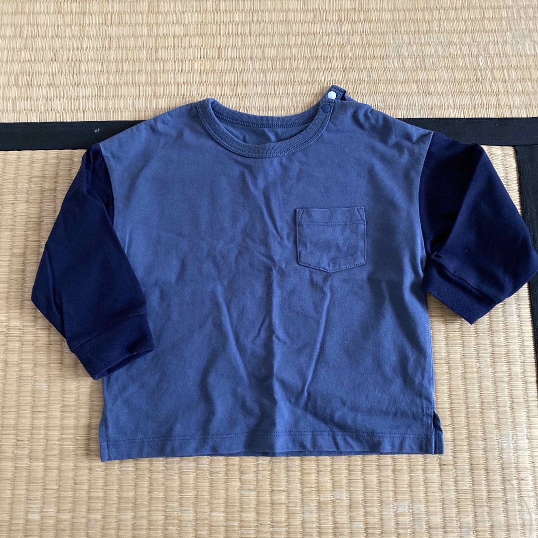 UNIQLO(ユニクロ)のユニクロ、ロンT90 キッズ/ベビー/マタニティのキッズ服男の子用(90cm~)(Tシャツ/カットソー)の商品写真