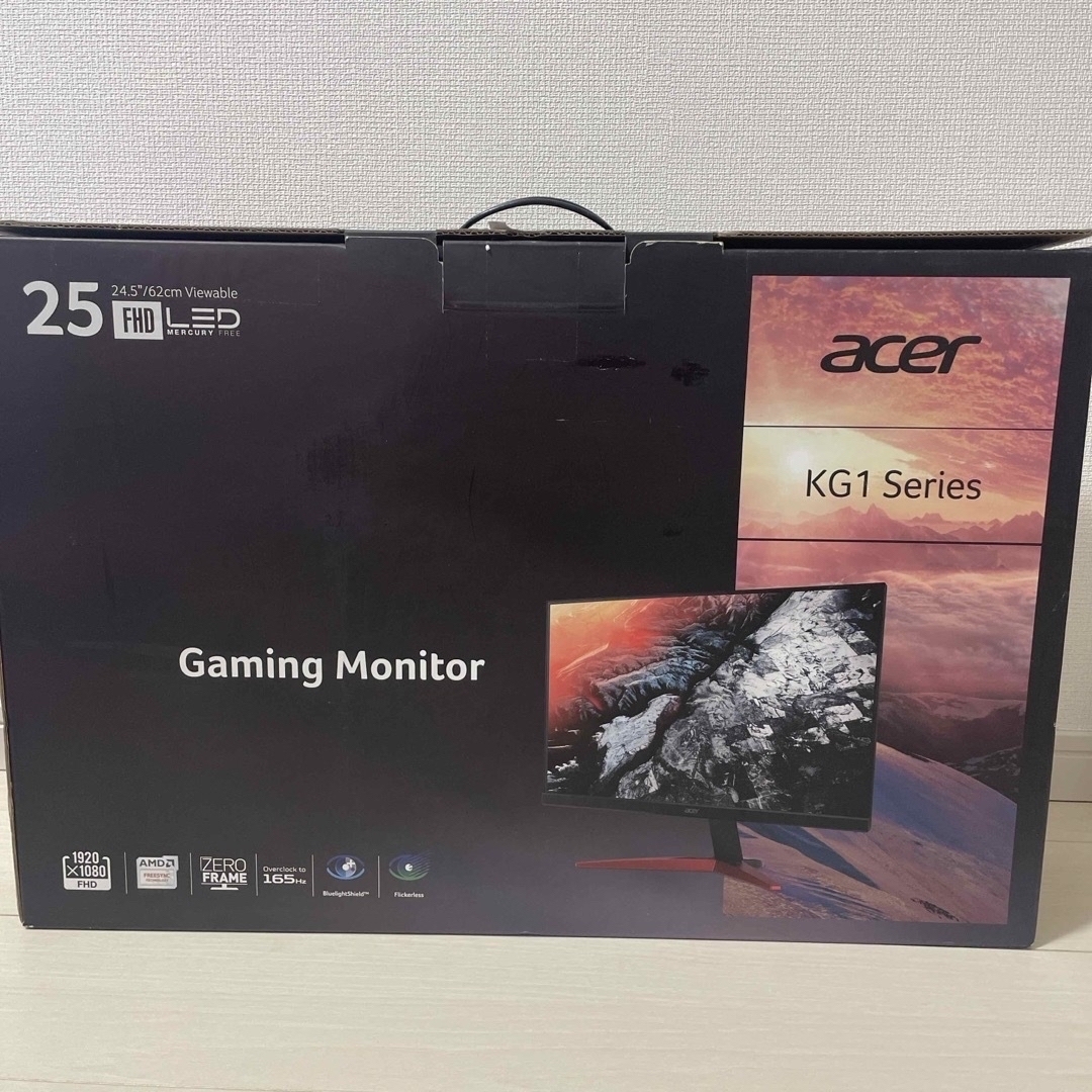 Acer(エイサー)のACER KG1 ゲーミングモニター スマホ/家電/カメラのPC/タブレット(ディスプレイ)の商品写真