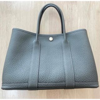 エルメス(Hermes)のHERMESガーデンパーティーTPM30cm希少グリメイヤー(ハンドバッグ)