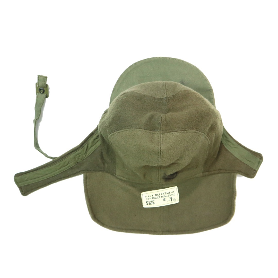 MILITARY - デッド 40s ビンテージ US NAVY USN デッキ キャップ