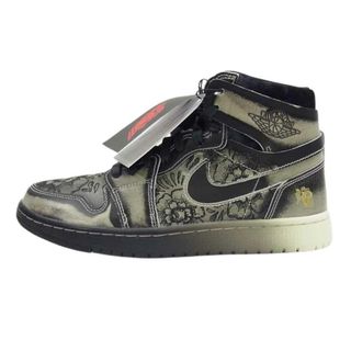 ナイキ(NIKE)のNIKE ナイキ スニーカー FQ8155-010 Air Jordan 1 エアジョーダン High Zoom CMFT 2 ""Dia De Muertos ハイ ズーム CMFT 2 ディア デ ムエルトス スニーカー ブラック系 シルバー系 27cm【新古品】【未使用】【中古】(スニーカー)