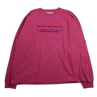 ダイリク DAIRIKU 22AW After School vintage pink アフタースクール ロゴ 長袖 Tシャツ ピンク系 85×20【中古】(シャツ)