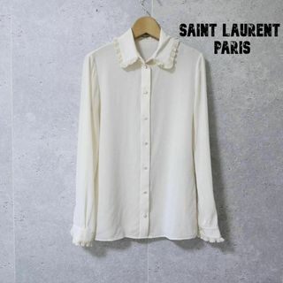 Yves Saint Laurent 長袖 ブラウス ストライプ サイズ34レディース