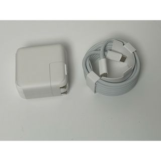 アップル(Apple)の未使用　純正品　アップル　30W USB C電源アダプタ+ケーブル(PC周辺機器)