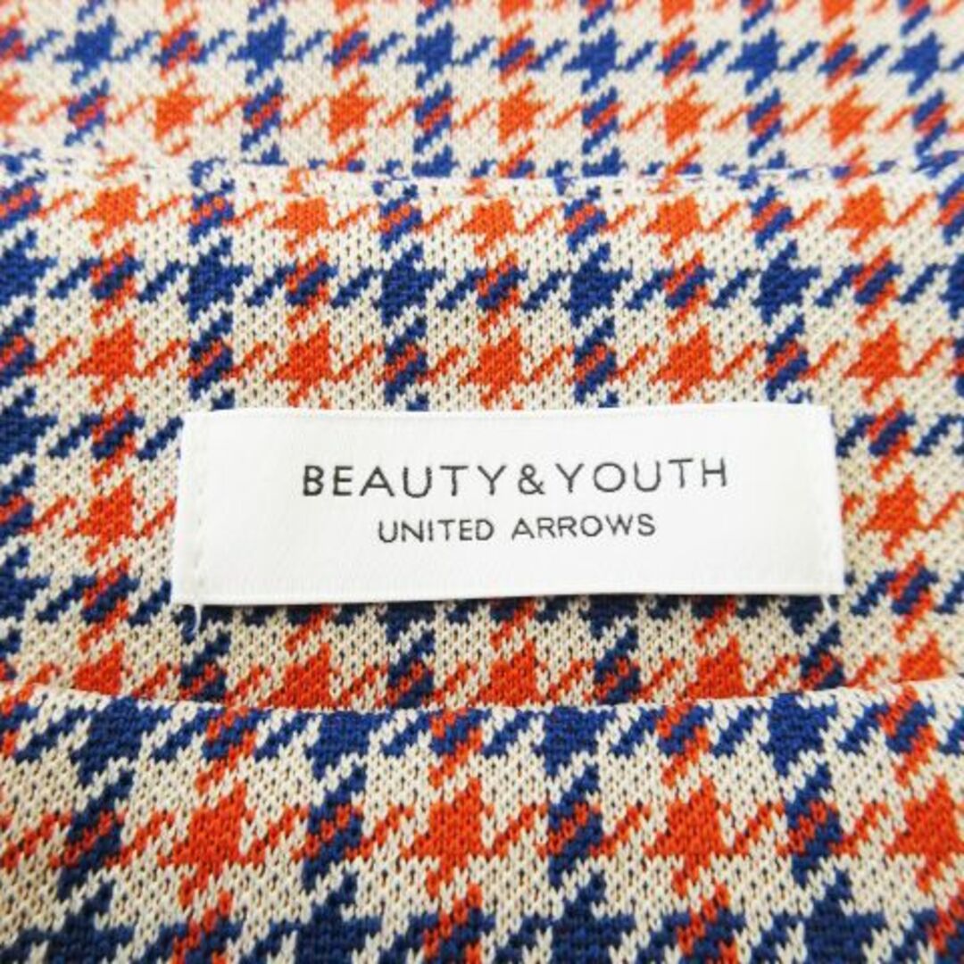 BEAUTY&YOUTH UNITED ARROWS(ビューティアンドユースユナイテッドアローズ)のB&Y ジャカードプルオーバー 長袖カットソー 赤 231024CK2R レディースのトップス(Tシャツ(長袖/七分))の商品写真