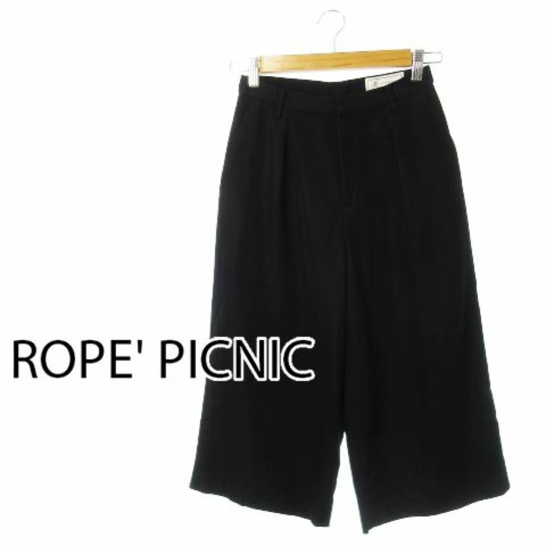 Rope' Picnic(ロペピクニック)のロペピクニック とろみガウチョパンツ 36 黒 231024CK5R レディースのパンツ(カジュアルパンツ)の商品写真