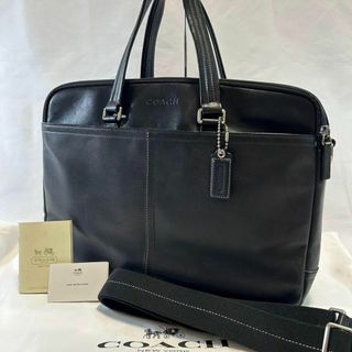 コーチ(COACH) レザー メンズバッグ（シルバー/銀色系）の通販 100点