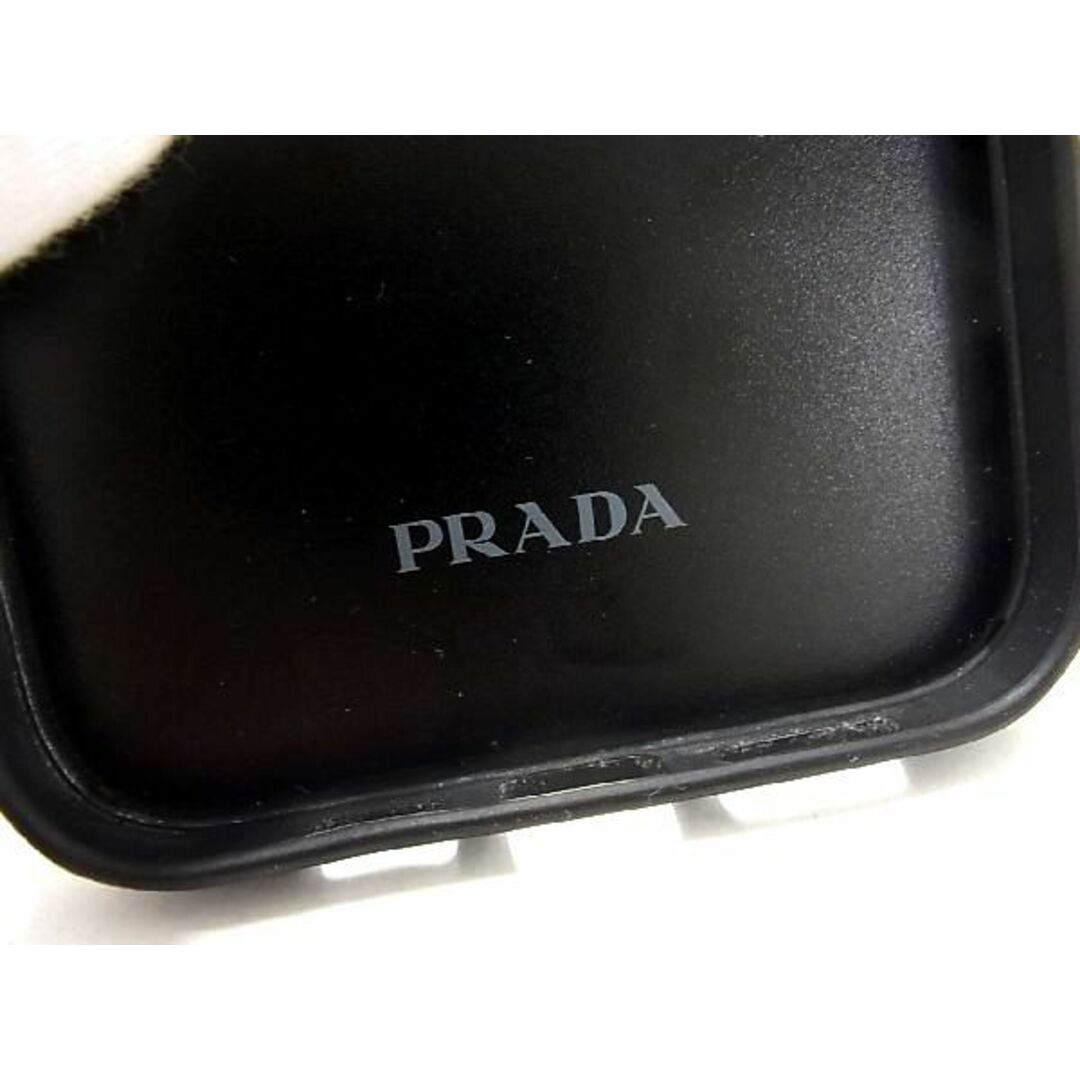 PRADA(プラダ)の■極美品■ PRADA プラダ トライアングルロゴ サフィアーノレザー iPhone13ProMAX対応 アイフォン スマホケース ブラック系 AN1782  レディースのファッション小物(その他)の商品写真