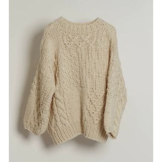 アメリヴィンテージ(Ameri VINTAGE)のEaphi  hand design over knit(ニット/セーター)