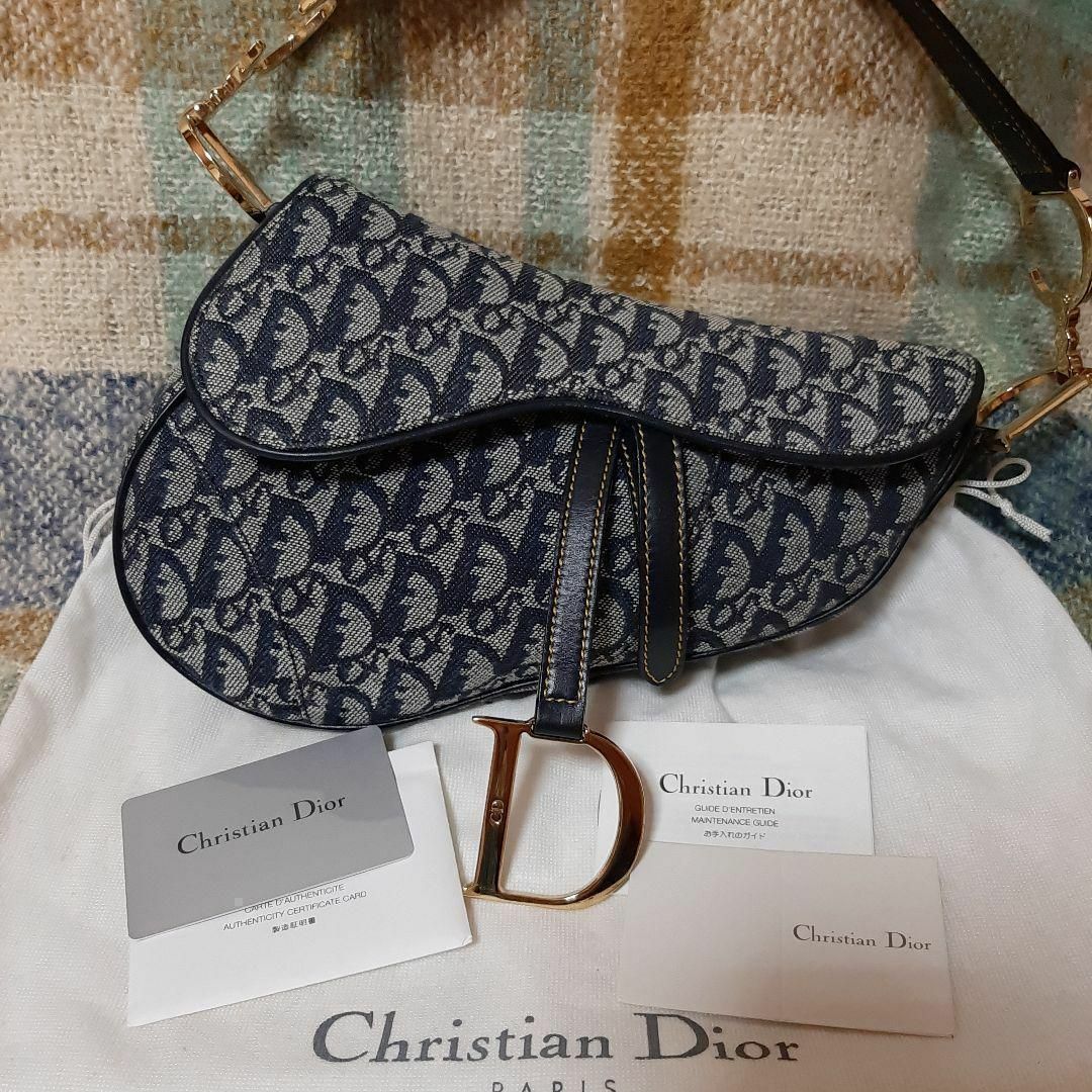 ご褒美♡【極美品】 ディオールサドルバッグ ハンドバッグ Diorサドルバック♡ ご褒美♡【極美品】 ディオールサドルバッグ ハンドバッグ Diorサドルバック♡