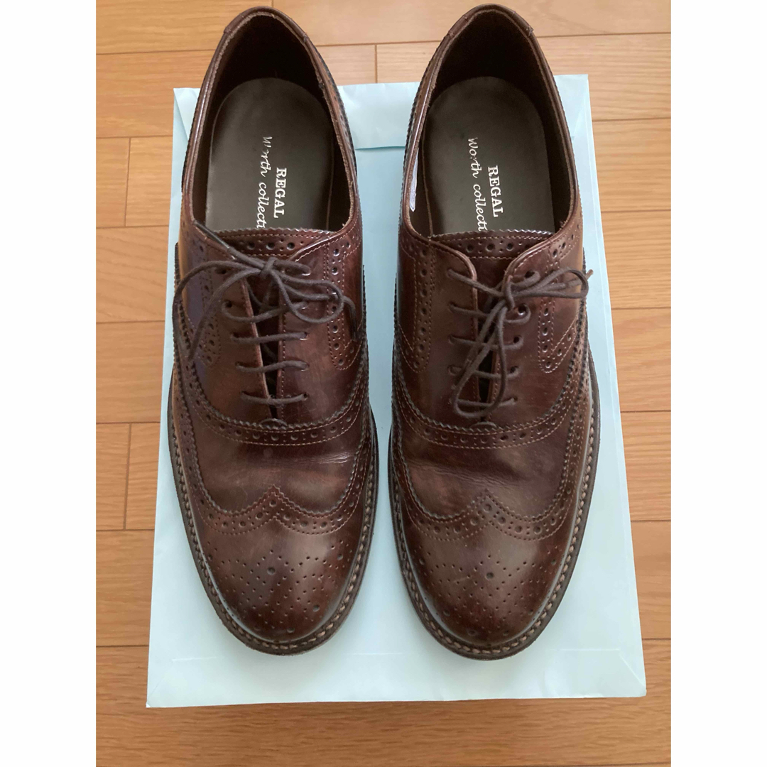 REGAL(リーガル)のREGAL SHOES 靴 ブラウン ダークブラウン 茶 焦茶 26cm メンズの靴/シューズ(ドレス/ビジネス)の商品写真