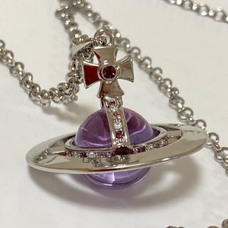 ヴィヴィアン(Vivienne Westwood) ネックレス(パープル/紫色系)の ヴィヴィアン(Vivienne Westwood) ネックレス(パープル/紫色系)の