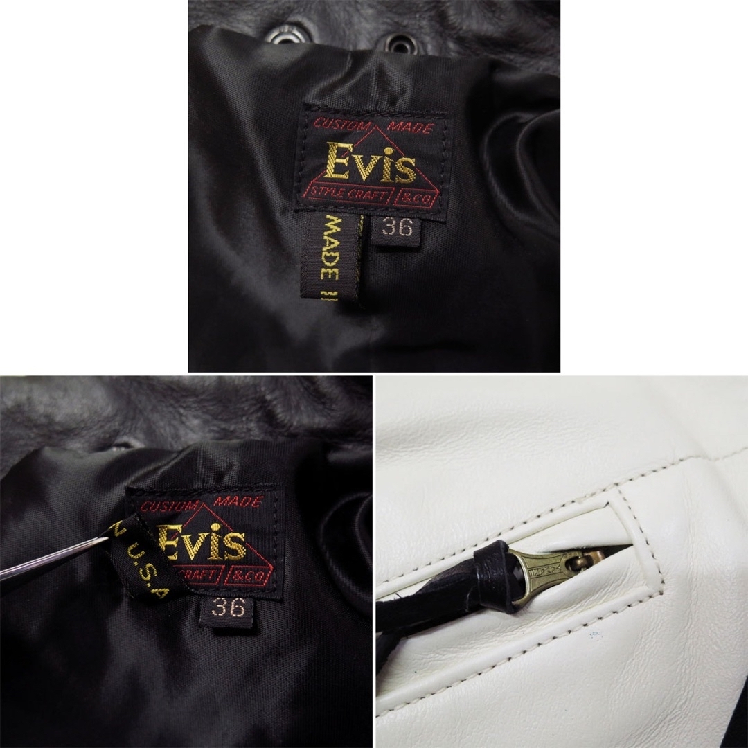 EVISU(エビス)の旧 EVISU エヴィス ロストワールド モーターサイクル レザー ジャケット メンズのジャケット/アウター(ライダースジャケット)の商品写真