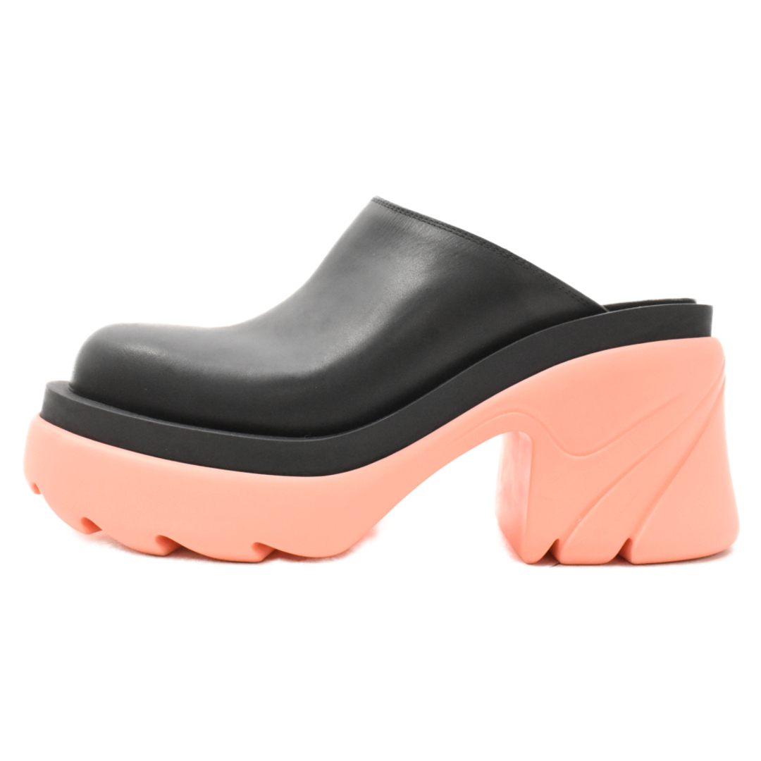 BOTTEGA VENETA ボッテガヴェネタ FLASH LEATHER MULES CLOGS 668525 フラッシュ レザーミュール クロッグ サンダル ブラック レディース115センチヒール