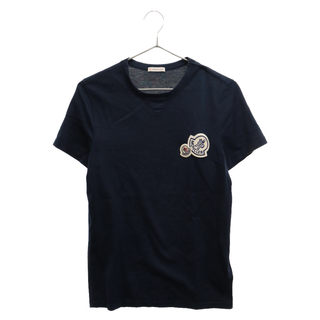 モンクレール(MONCLER)のMONCLER モンクレール ワッペン付き半袖Tシャツ ネイビー D10918032500(Tシャツ/カットソー(半袖/袖なし))