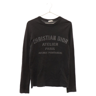 ディオール(Dior)のDIOR ディオール 20AW Atelier Logo L/S Tee アトリエロゴプリント 長袖Tシャツ ロングスリーブカットソー ブラック 043J611A0589(Tシャツ/カットソー(七分/長袖))