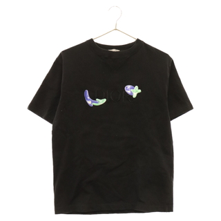 ディオール(Dior)のDIOR ディオール 21AW×Kenny Scharf Oversized Tee×ケニー・シャーフ オーバーサイズ 半袖Tシャツ ロゴ刺繍 ブラック 193J685D0554(Tシャツ/カットソー(半袖/袖なし))