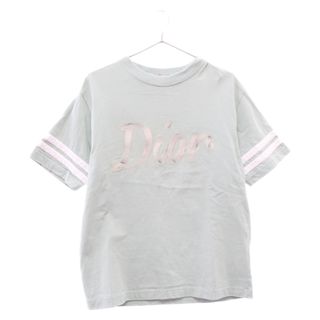 ディオール(Dior)のDIOR ディオール 22SS COMPACT COTTON TEE S/S 293J659A0554 フットボールロゴ刺繍オーバーサイズ半袖Tシャツ カットソーライトグリーン(Tシャツ/カットソー(半袖/袖なし))