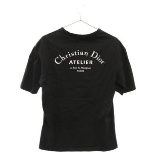 ディオール(Dior)のDIOR ディオール アトリエロゴプリントクルーネック半袖Tシャツ 863J621I0533 ブラック(Tシャツ/カットソー(半袖/袖なし))