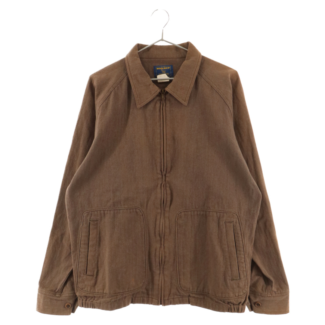 WOOLRICH(ウールリッチ)のWOOLRICH ウールリッチ ウールジップアップジャケット ブラウン メンズのジャケット/アウター(フライトジャケット)の商品写真