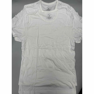 ナイキ(NIKE)の【新品未使用】NIKEメンズインナーTシャツM 白2枚セットDRY FIT(Tシャツ/カットソー(半袖/袖なし))