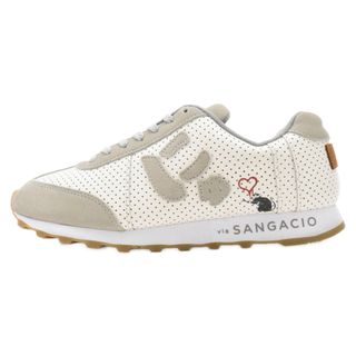 via SANGACIO ヴィア サンガチオ ×BRANDALISED BANKSY GRAFFITI INSPIRED SNEAKER ブランダライズド バンクシー ローカットスニーカー US8.5 グレー(スニーカー)