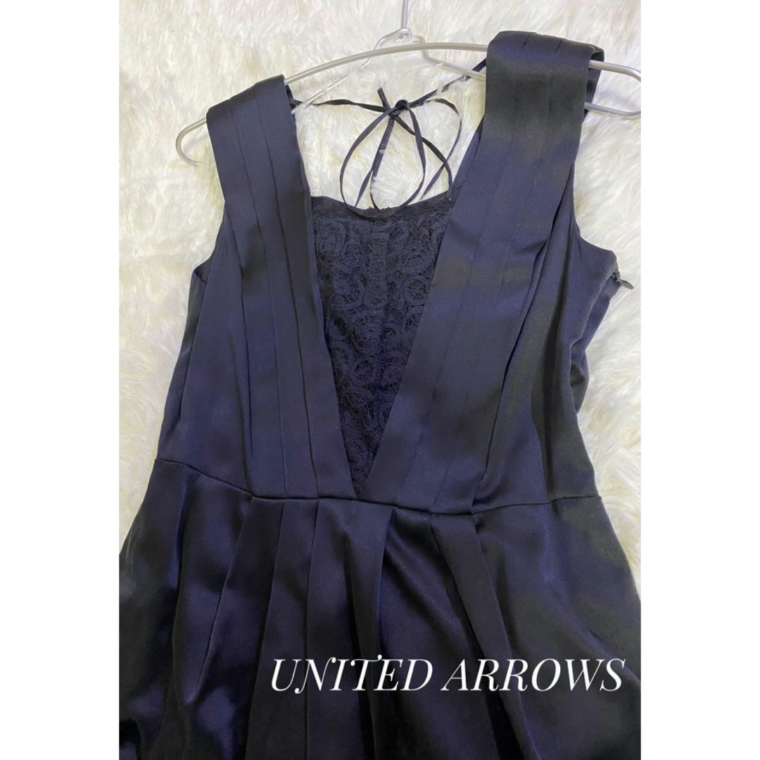 UNITED ARROWS(ユナイテッドアローズ)のUNITED ARROWS ワンピース　結婚式　パーティードレス レディースのワンピース(ひざ丈ワンピース)の商品写真