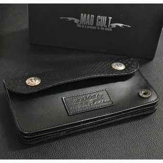 MAD CULT マッドカルト 蛇 トラッカーウォレット 本革 長財布 パイソン【7155-004】(長財布)