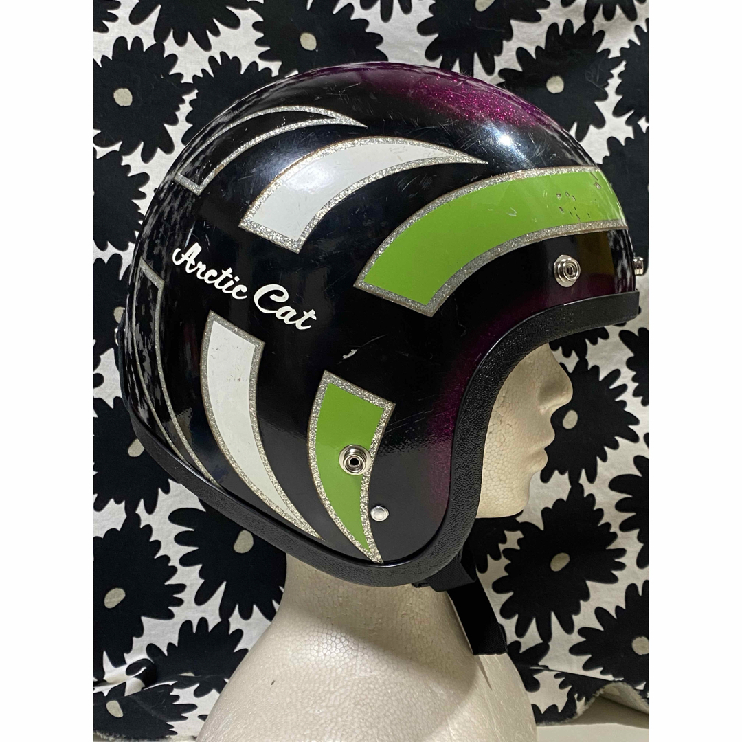 ブコ(ブコ)のCROWN ArcticCat 70’s ビンテージヘルメット mchal 自動車/バイクのバイク(ヘルメット/シールド)の商品写真