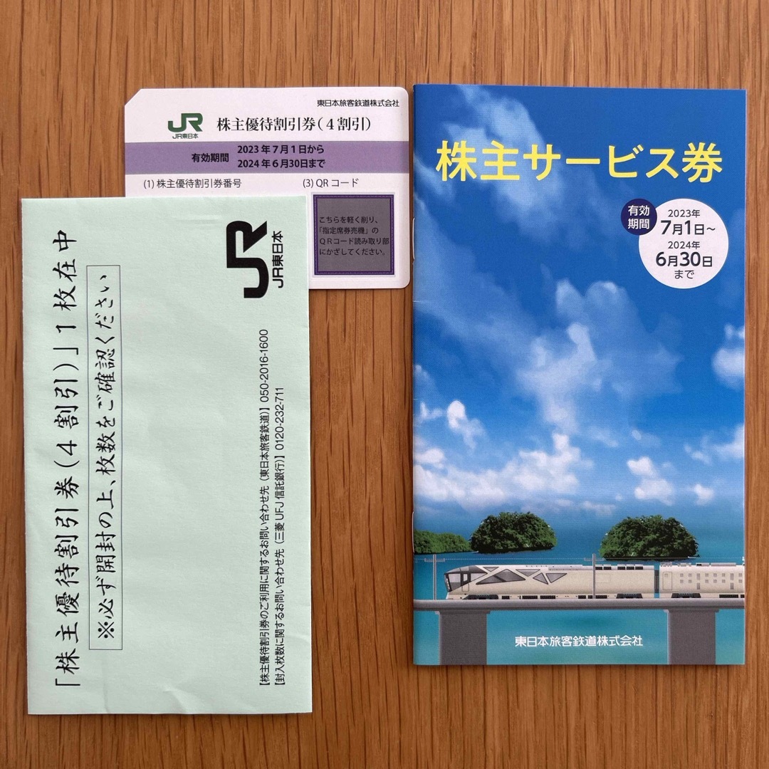 JR(ジェイアール)のJR東日本　株主優待割引券　4割引　1枚 チケットの乗車券/交通券(鉄道乗車券)の商品写真