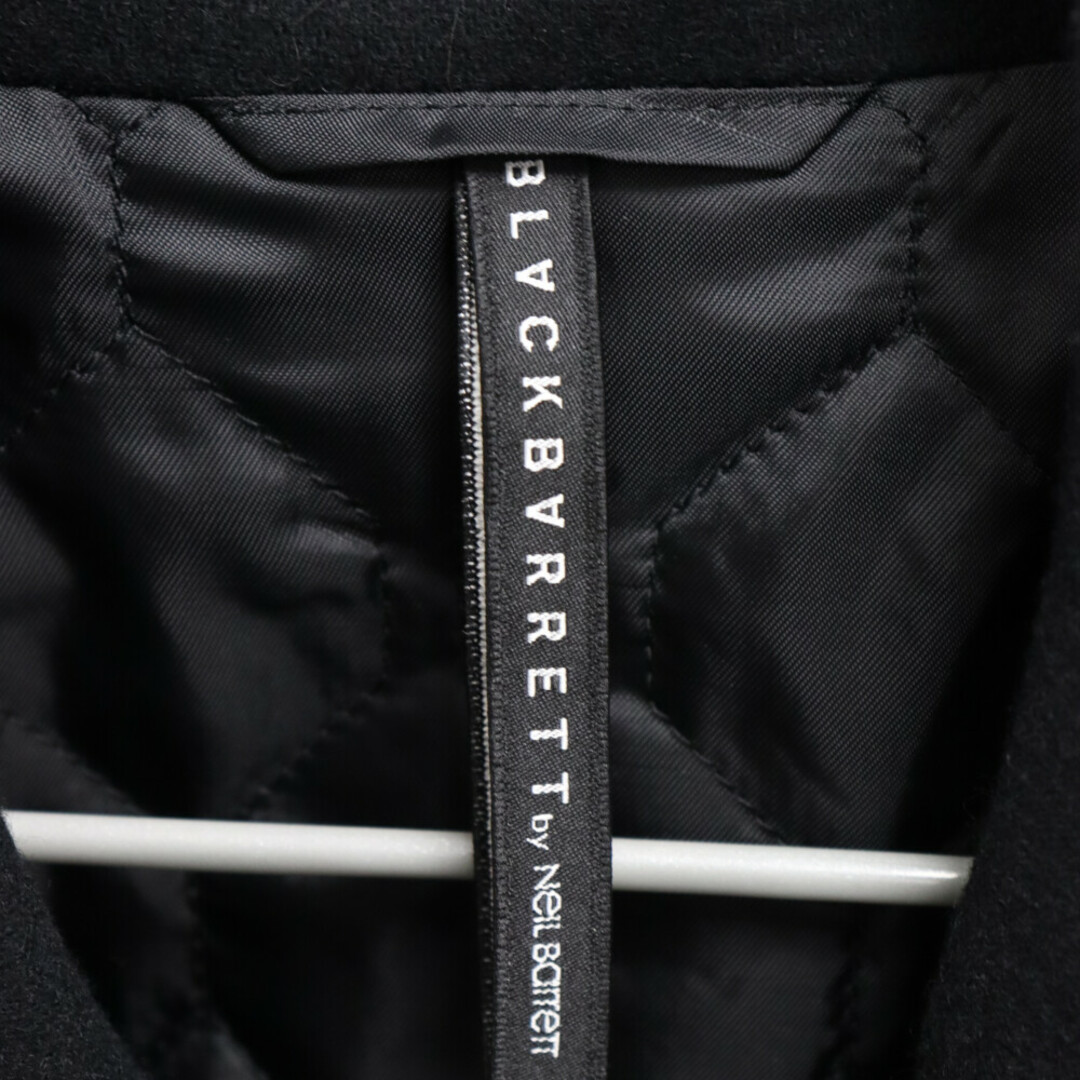BLACK BARRETT by Neil Barrett ブラックバレット バイ ニールバレット ダブルベルト ウールピーコート ブラック 4MP10-303-09 メンズのジャケット/アウター(ピーコート)の商品写真