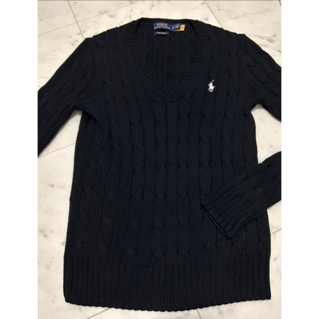 POLO RALPH LAUREN(ポロラルフローレン)のPOLO Ralph Lauren ニット　ブラック レディースのトップス(ニット/セーター)の商品写真