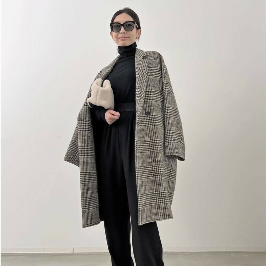 L'Appartement DEUXIEME CLASSE(アパルトモンドゥーズィエムクラス)のはなぼん様専用 L'Appartement Check W Coat レディースのジャケット/アウター(ロングコート)の商品写真