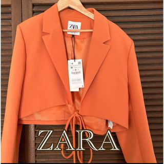 ザラ(ZARA)のZARA オレンジ　セットアップ(セット/コーデ)