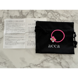 acca - ACCA ヘアゴム  ピンク　アッカ　ポニー　美品